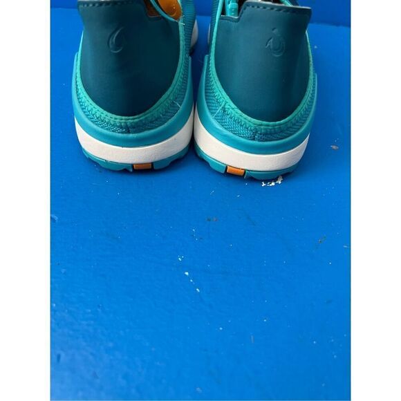 Olukai Miki Trainer Running Athletic Shoe Drop Heel Blue White Womens Size 9.5 - Picture 4 of 7